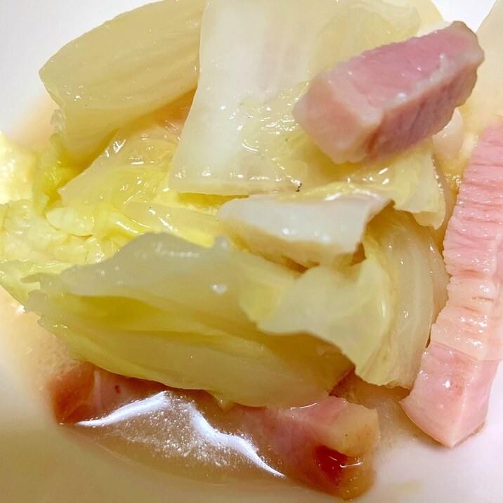 鱈と白菜とベーコンのバター蒸し